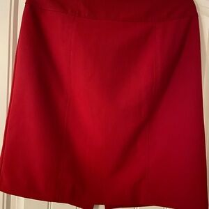 Worthington Red A-Line Mini Skirt for Work